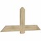Ekena Millwork Eugene Rough Sawn Timber Gable Bracket, Douglas Fir, 60"W x 25"H x 2"D x 6"F, 10/12 Pitch GBW060X25X0206EUG00RDF - alternate 4